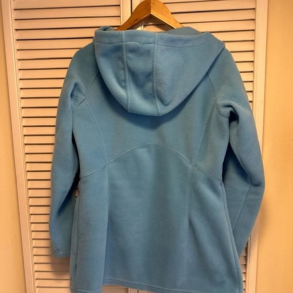 Columbia Sky Blue Hooded Fleece Jacket - Picture 2 of 6